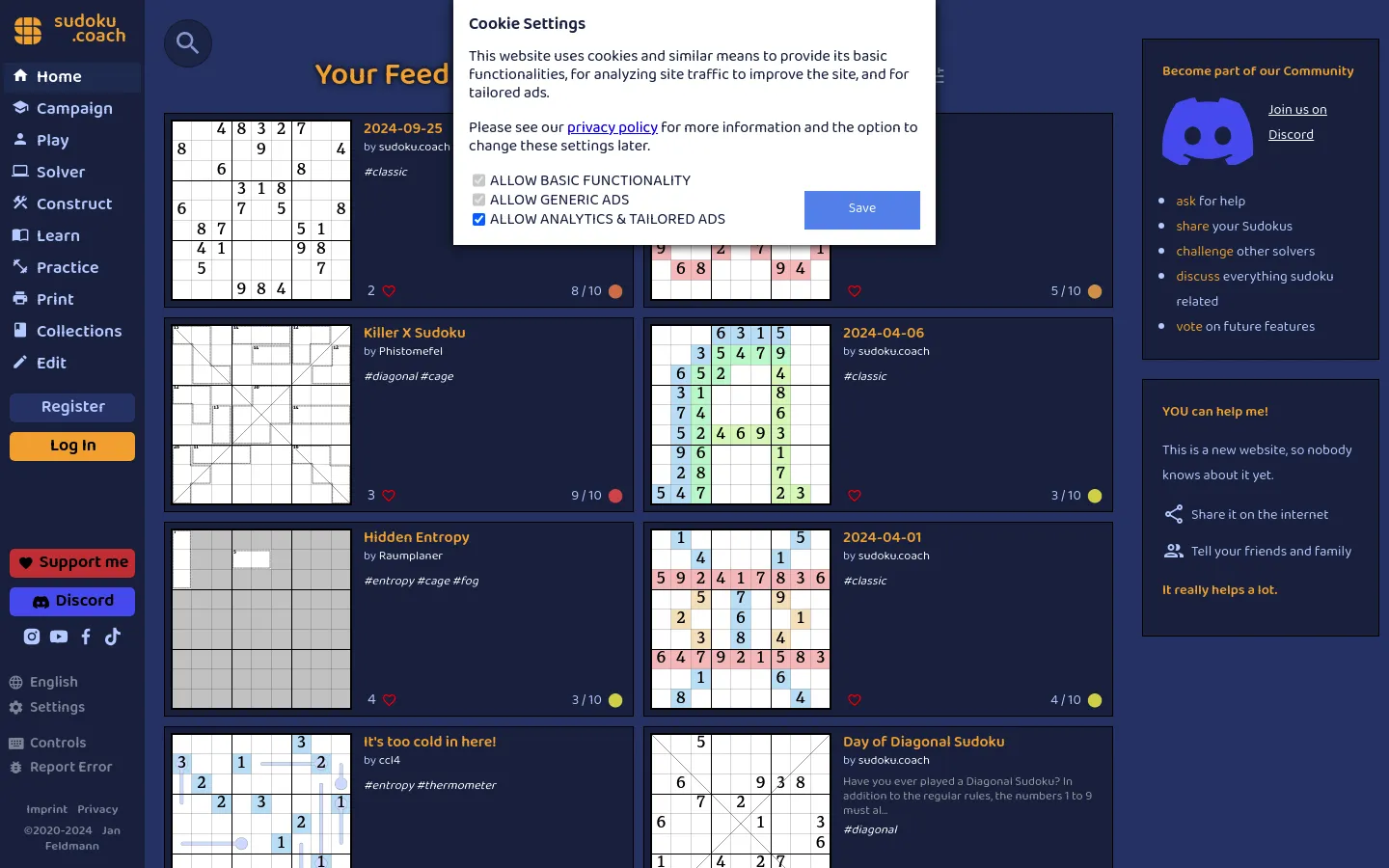 sudoku.coach screenshot