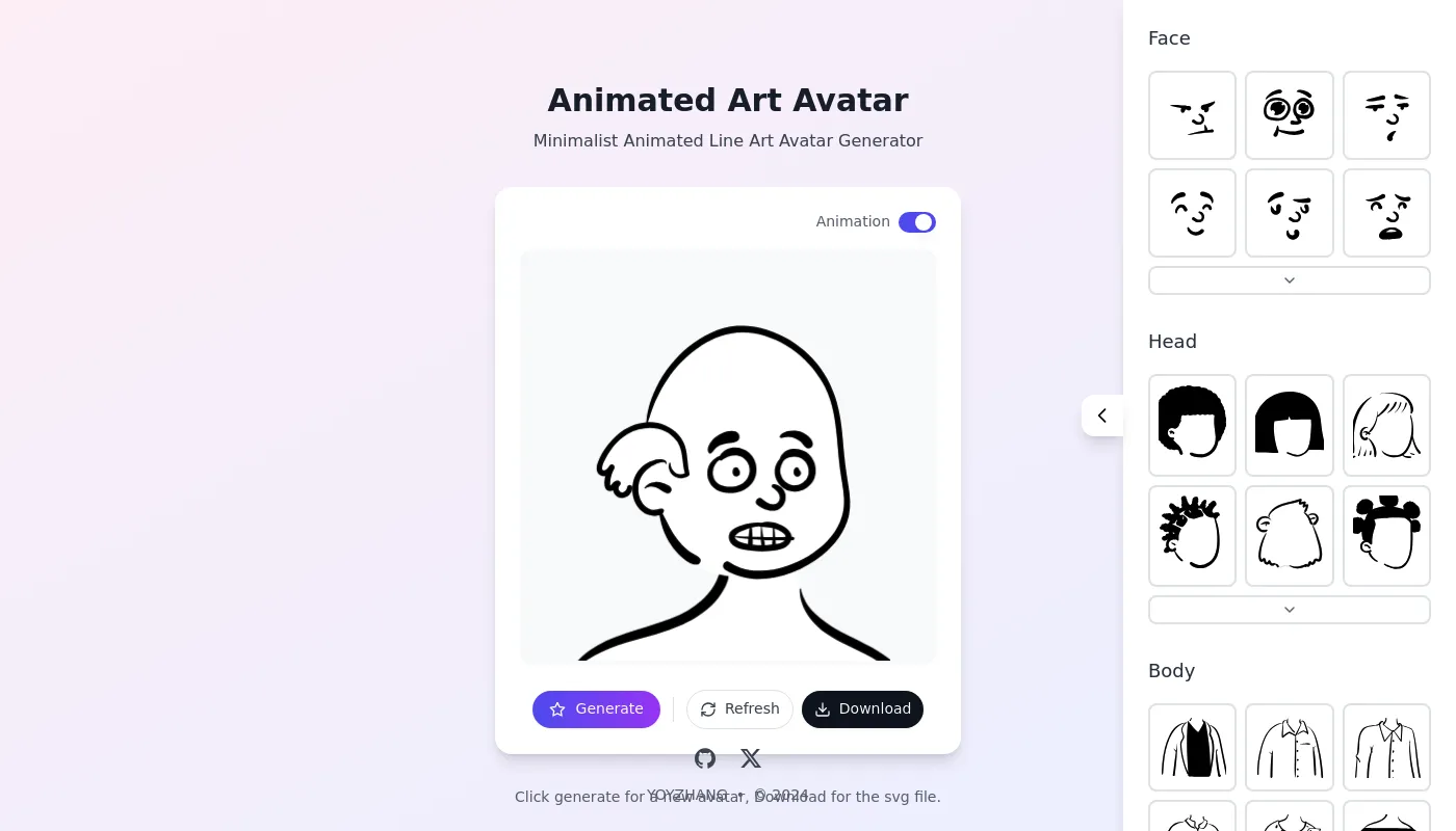 Animated Art Avatar screenshot