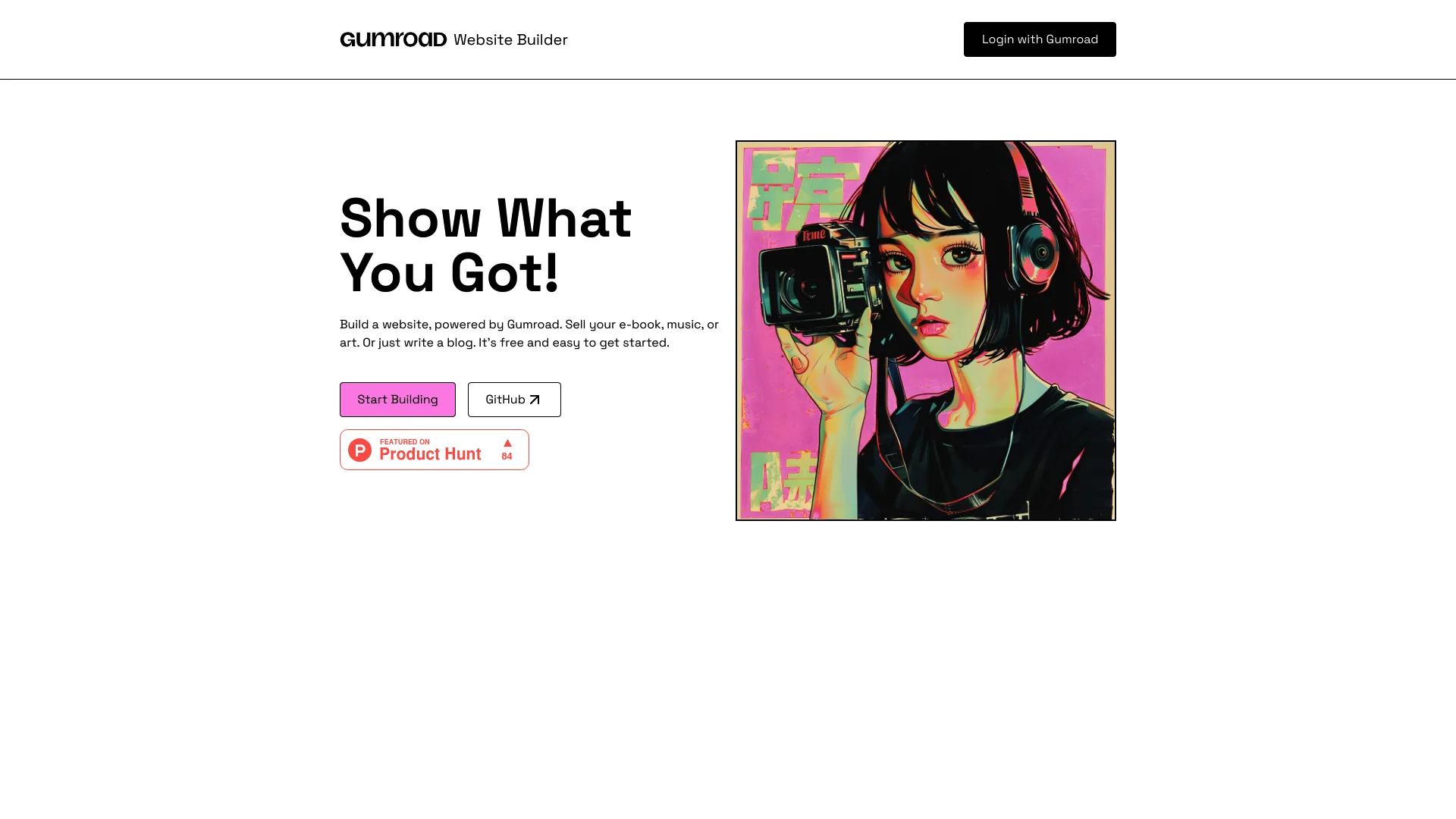 Website Builder for Gumroad Products screenshot