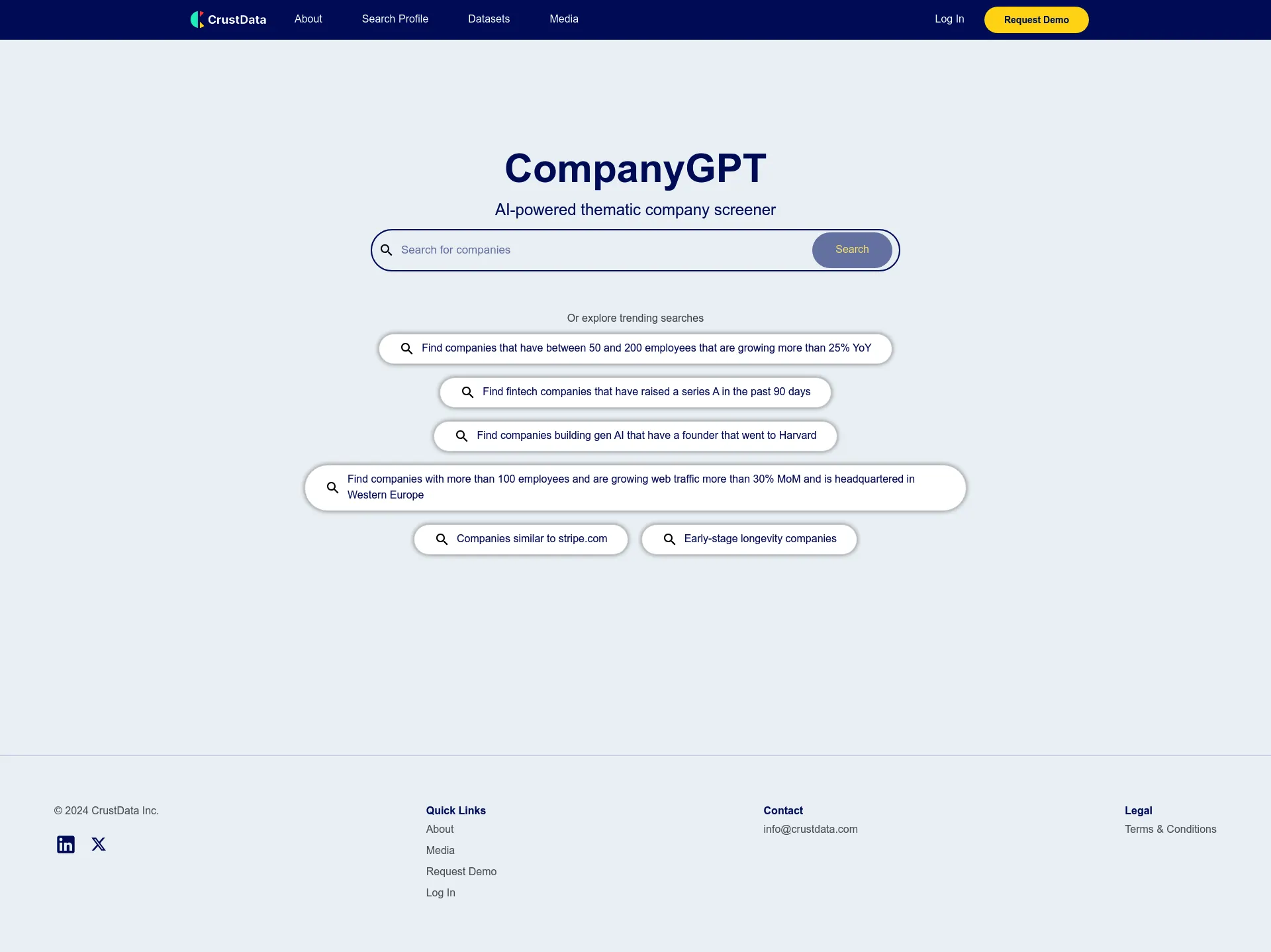 CompanyGPT 2.0 screenshot