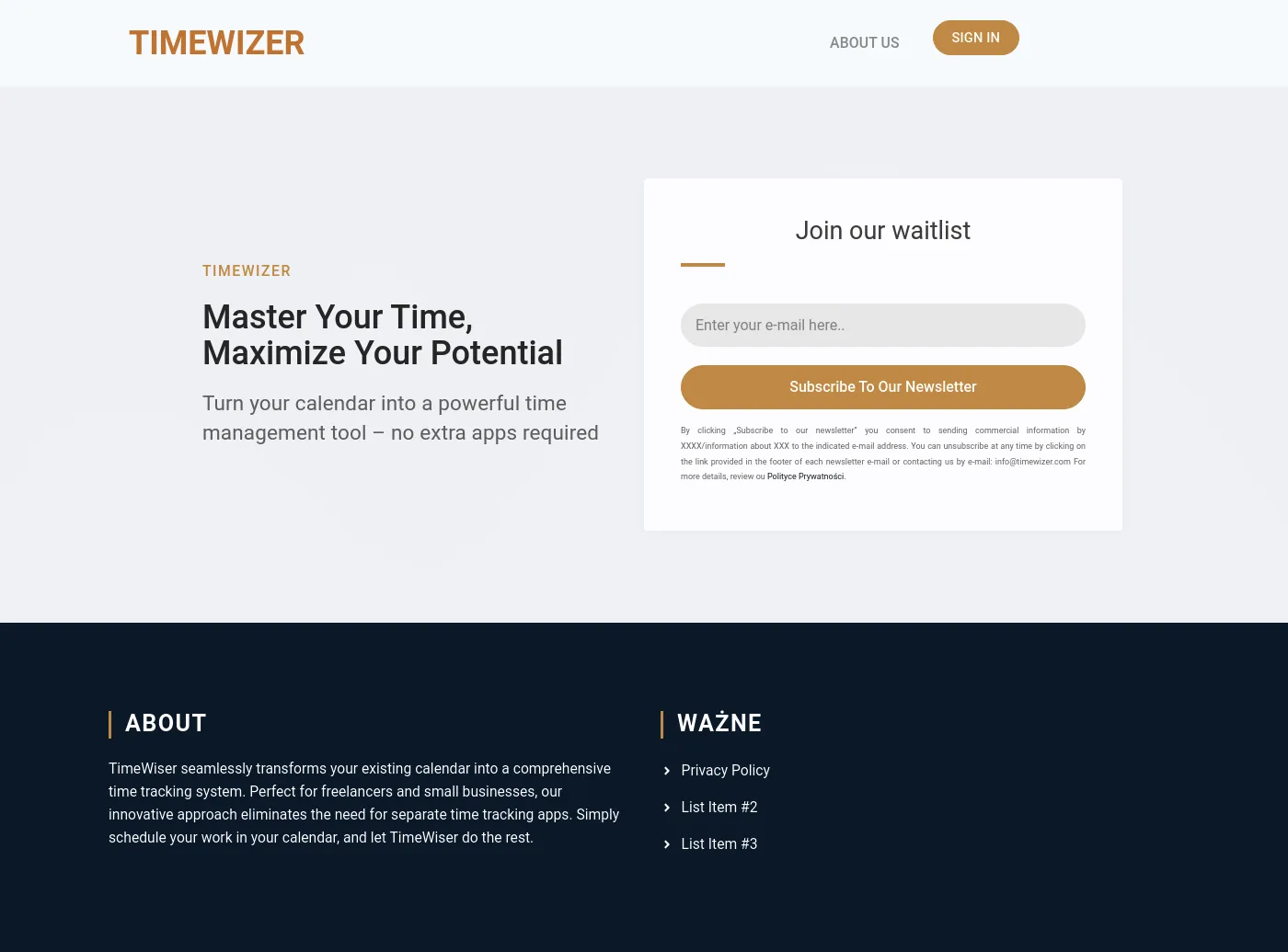 Time Wizer screenshot