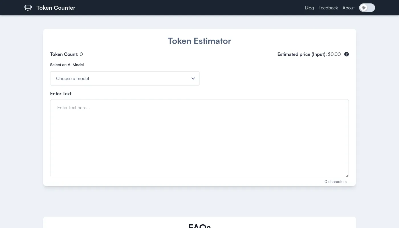 TokenCounter screenshot