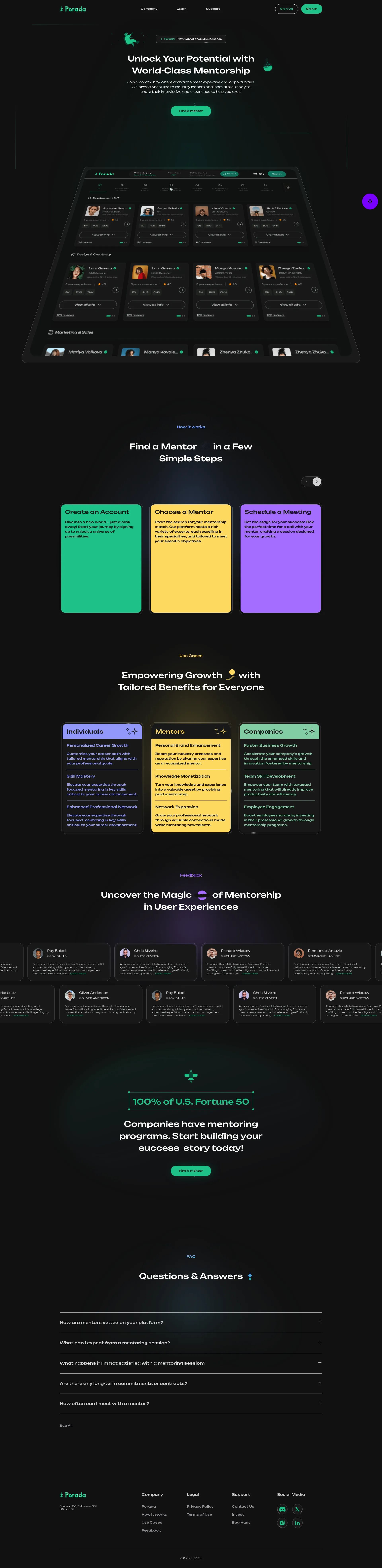 Connecting Mentors & Mentees & Business screenshot