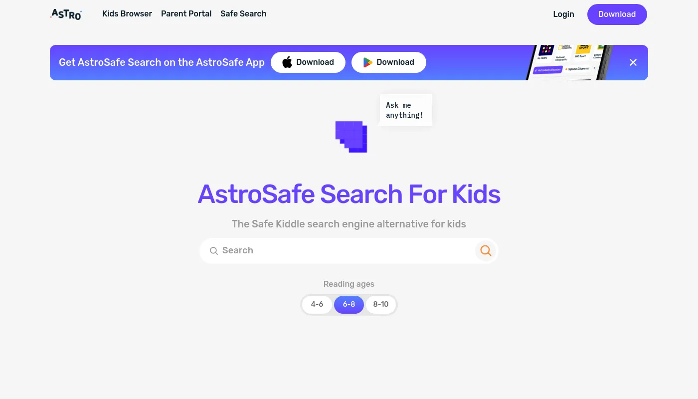 AstroSafe Search screenshot