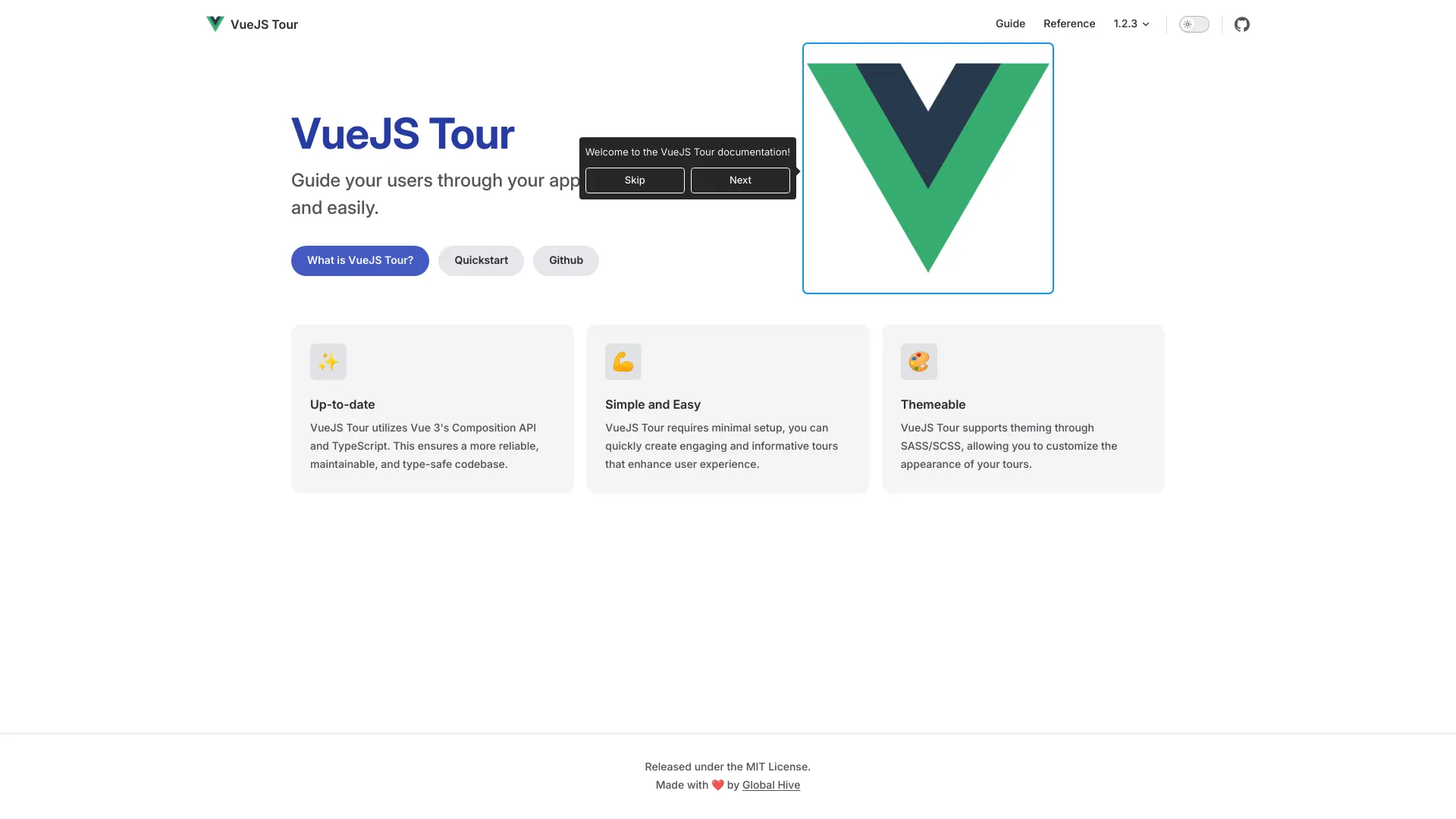 VueJS Tour screenshot