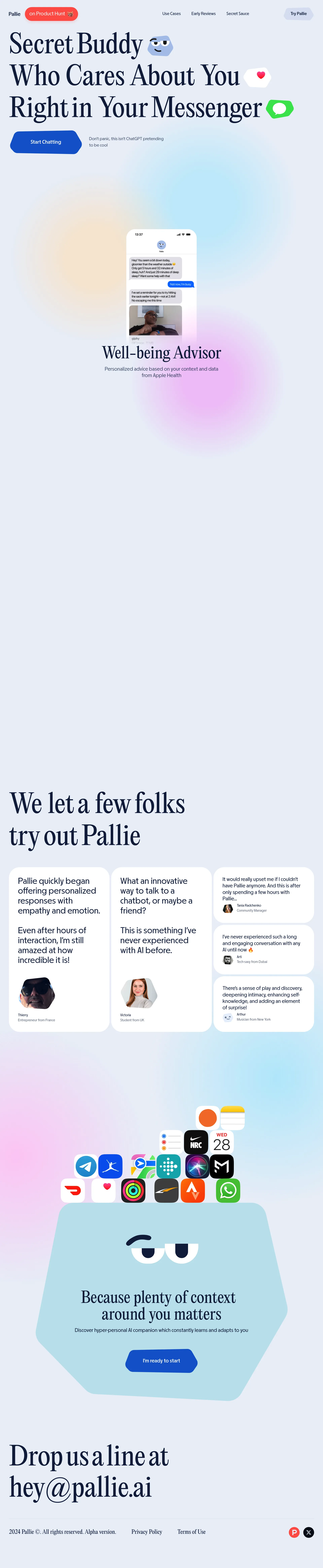 Pallie screenshot