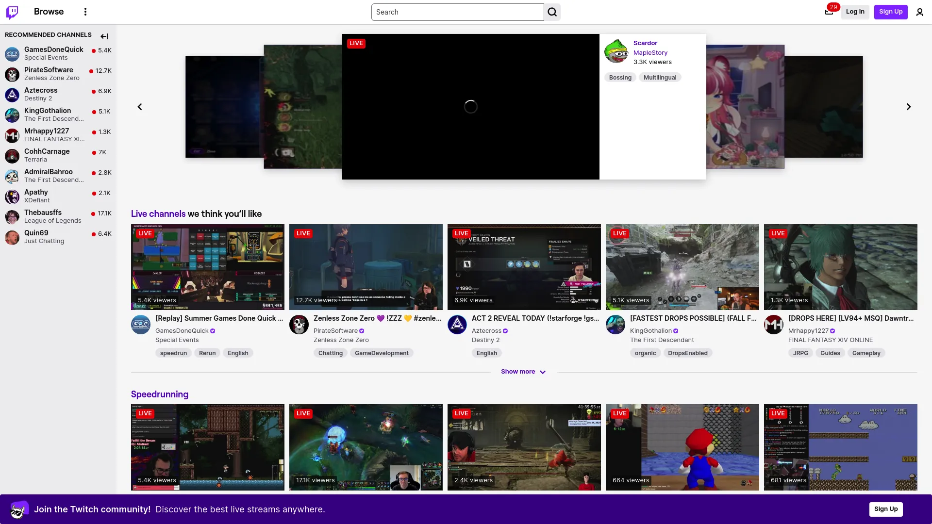 Twitch screenshot