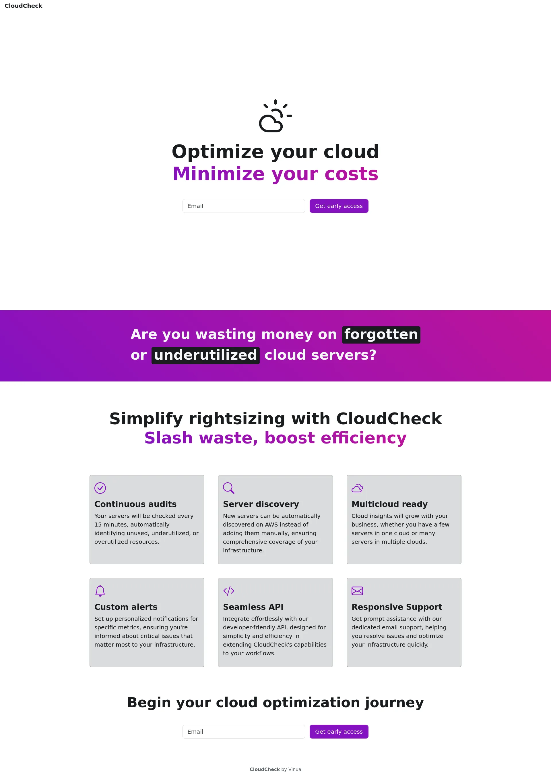 CloudCheck screenshot