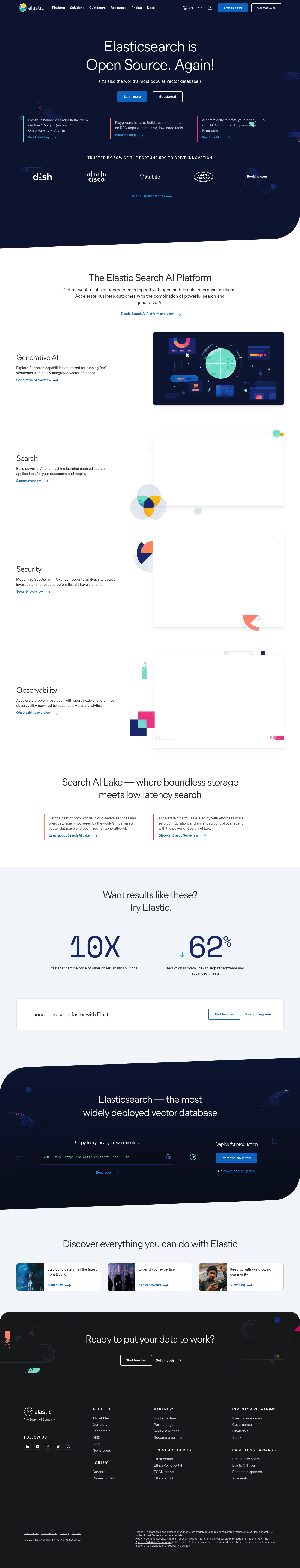 Elastic screenshot