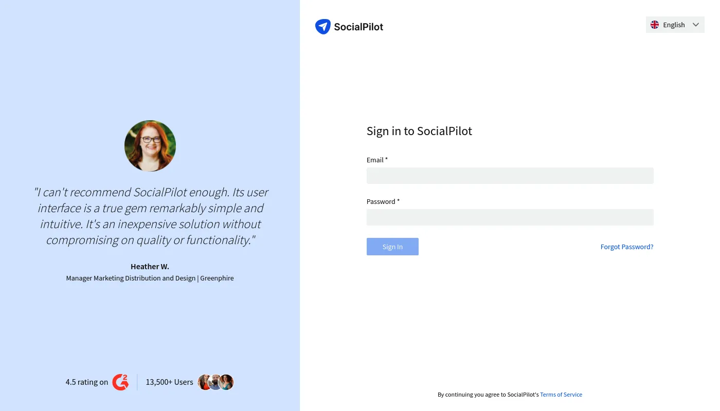 SocialPilot Reviews screenshot