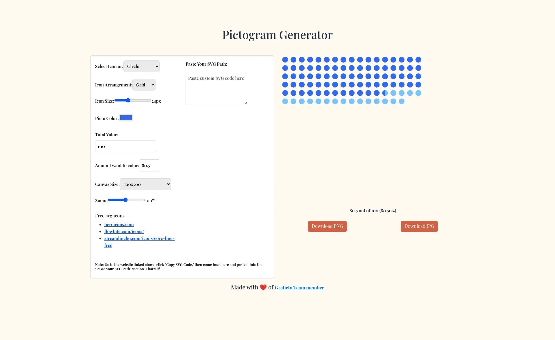 Pictogram Generator  screenshot