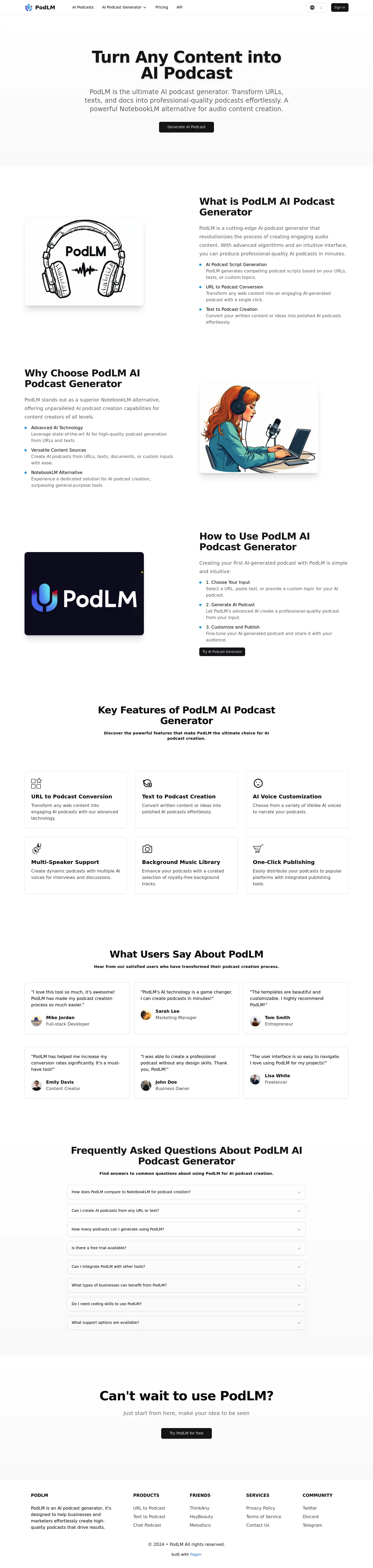 PodLM screenshot