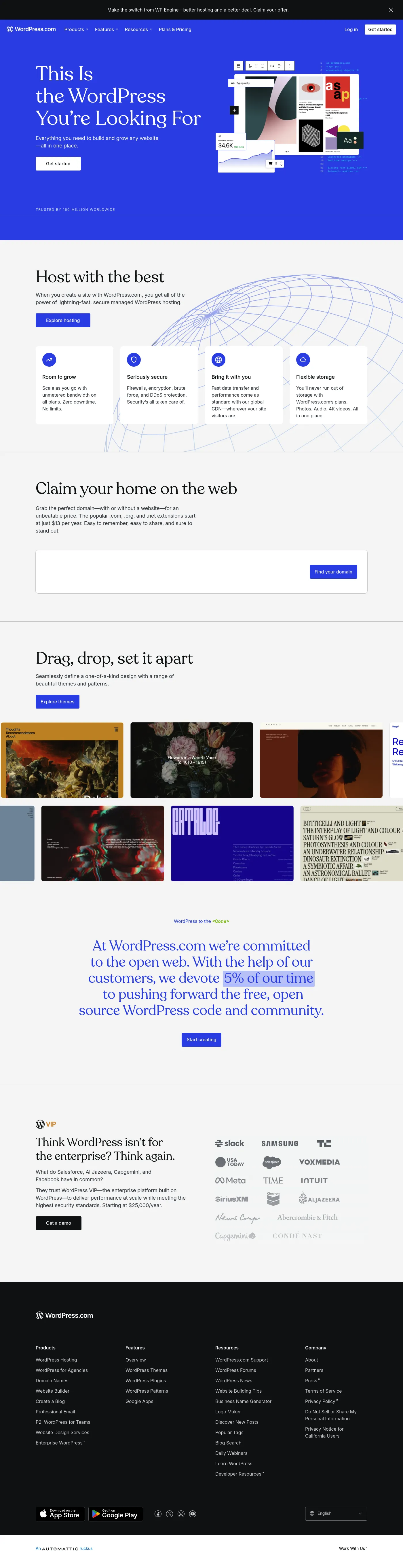 WordPress screenshot