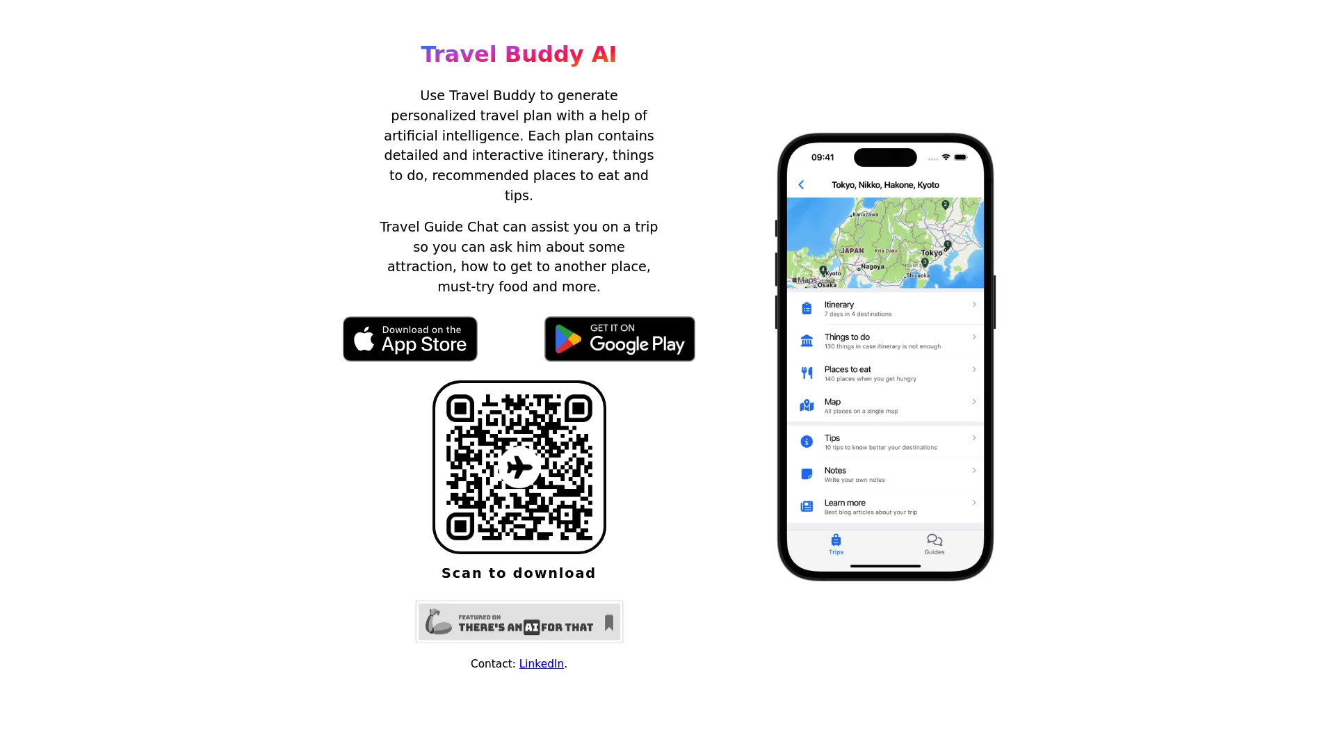 Travel Buddy AI screenshot