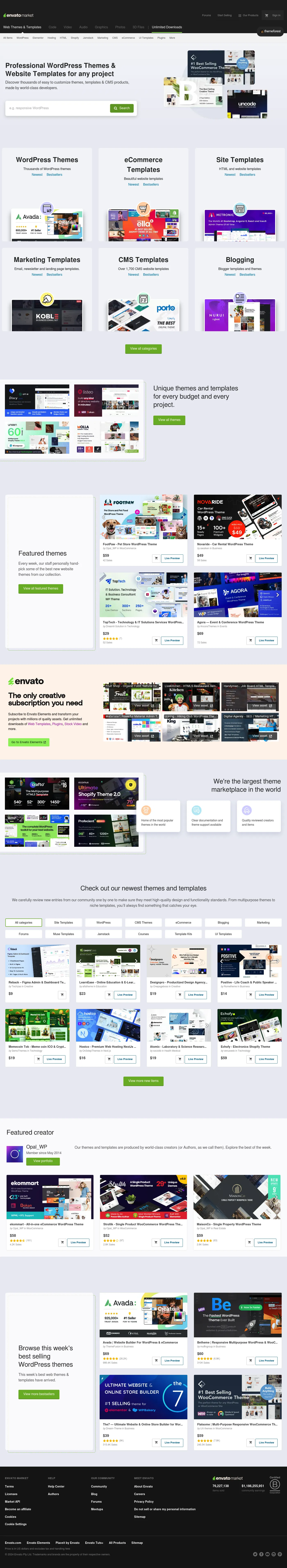 ThemeForest screenshot