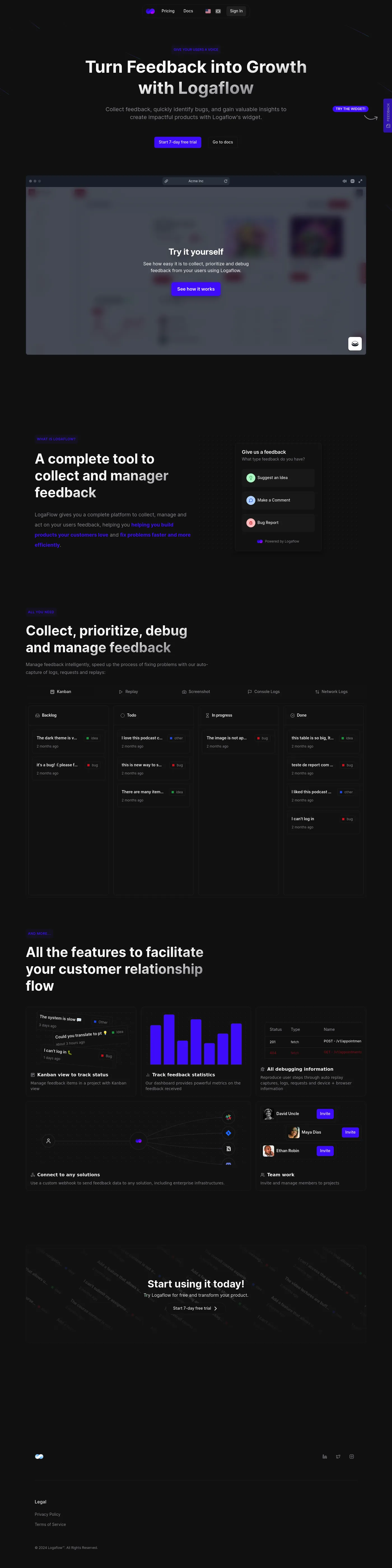 Logaflow screenshot