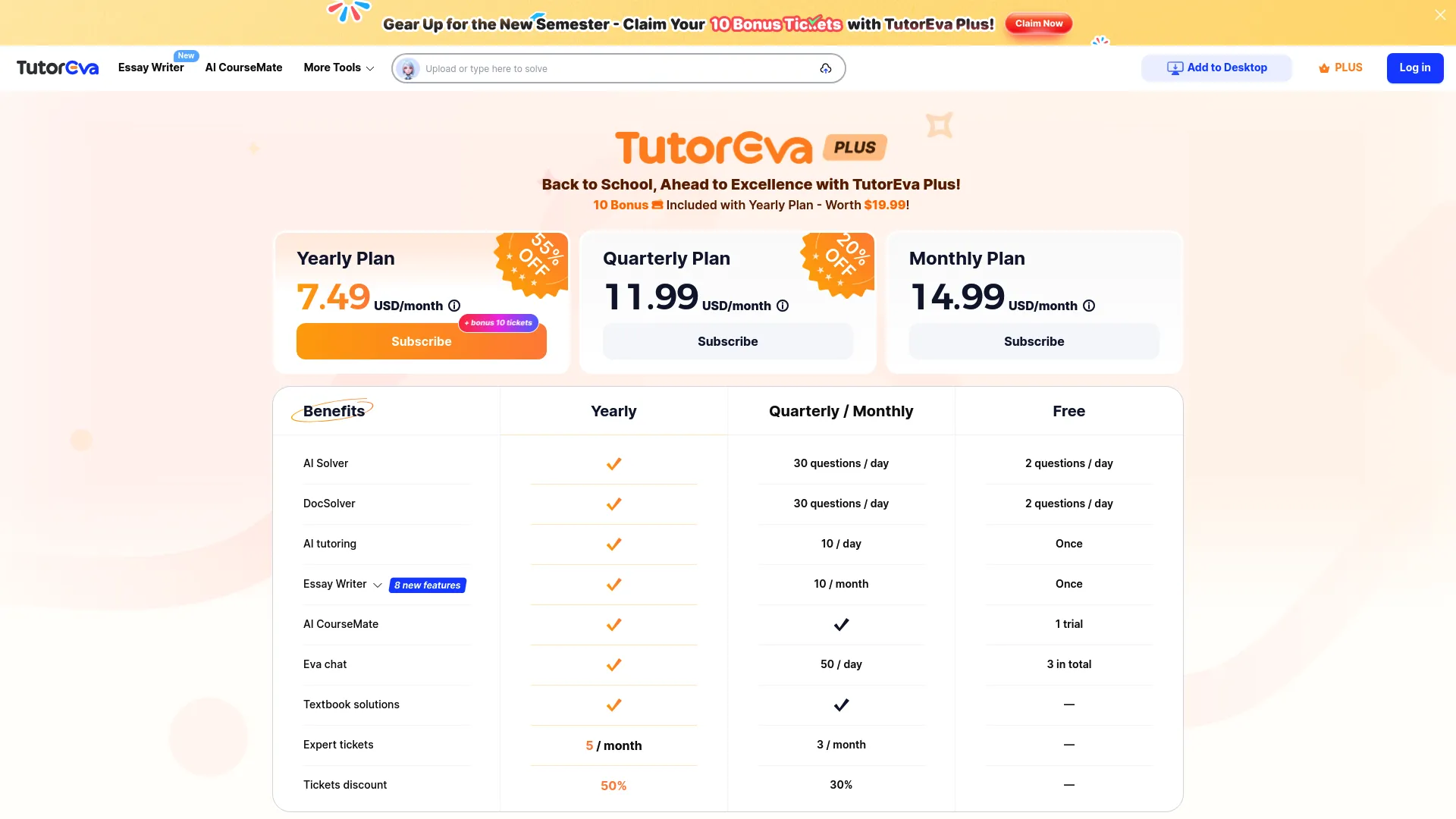 TutorEva screenshot