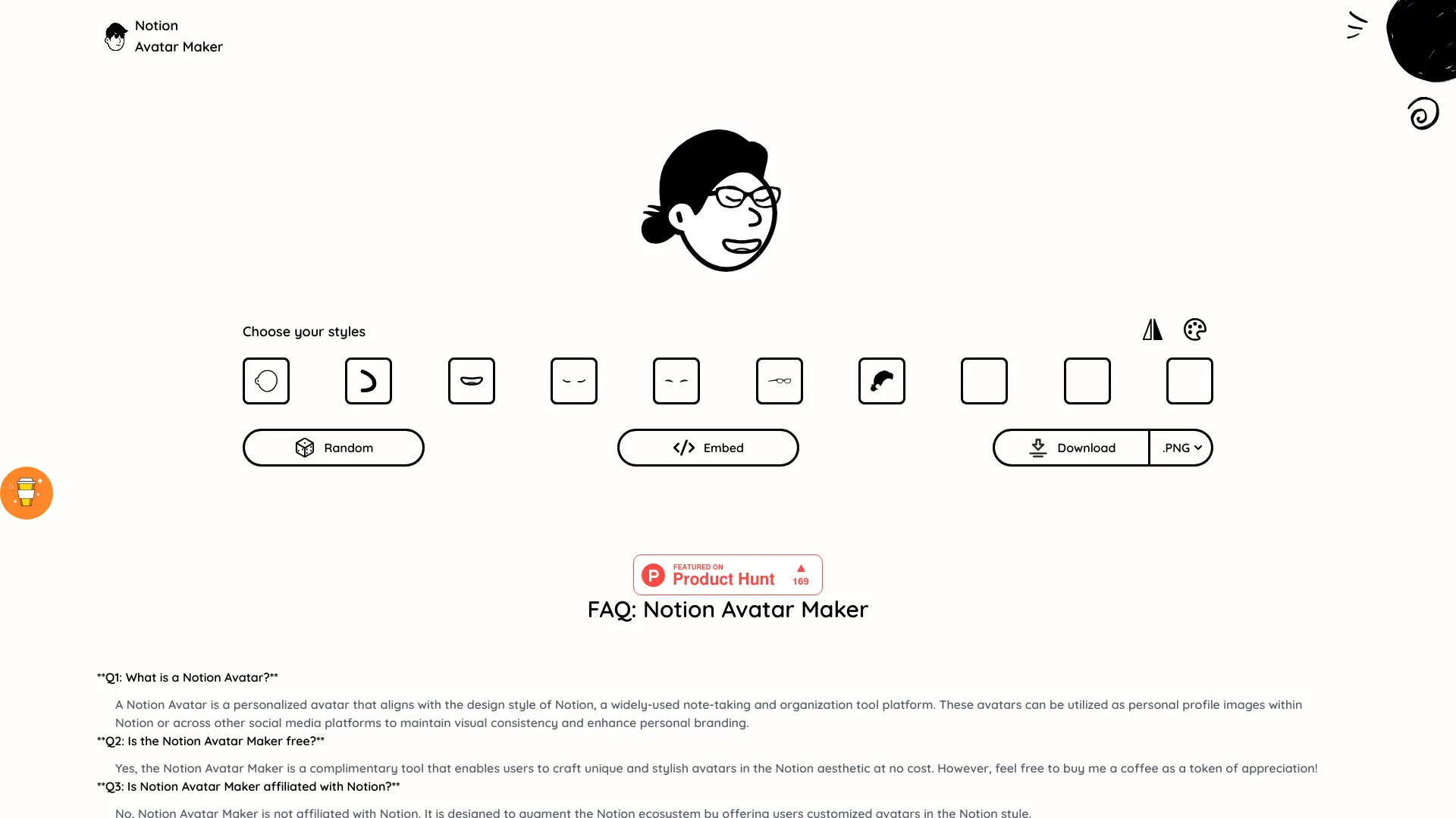 notion avatar maker  screenshot