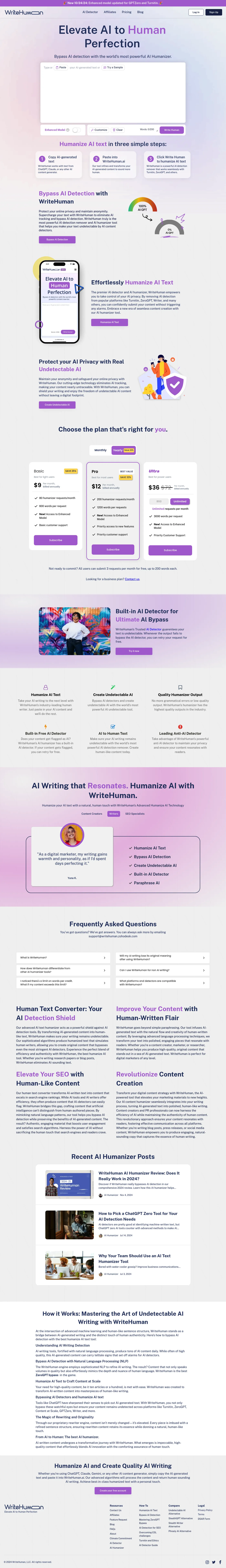 WriteHuman screenshot