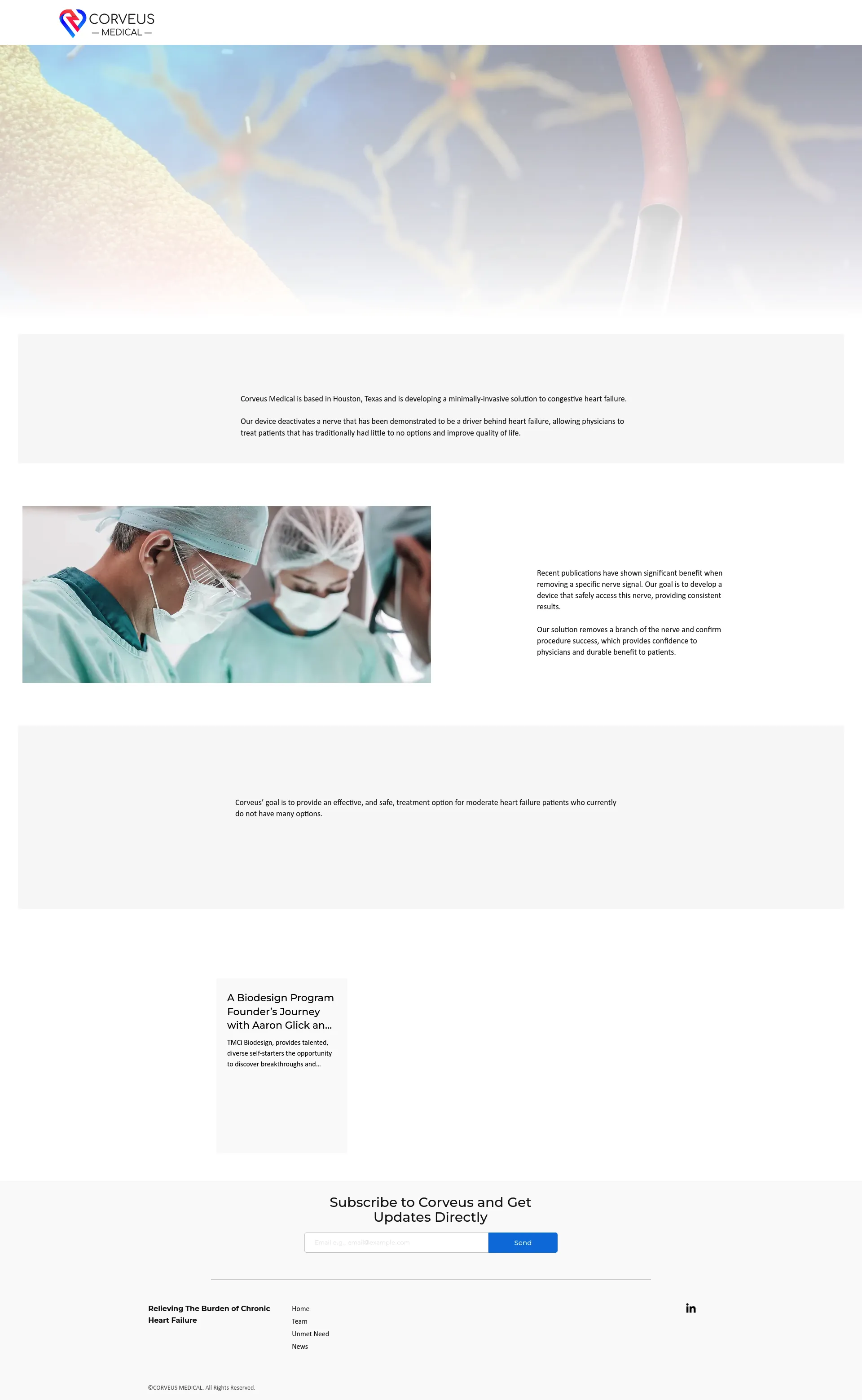 Corveus Medical screenshot