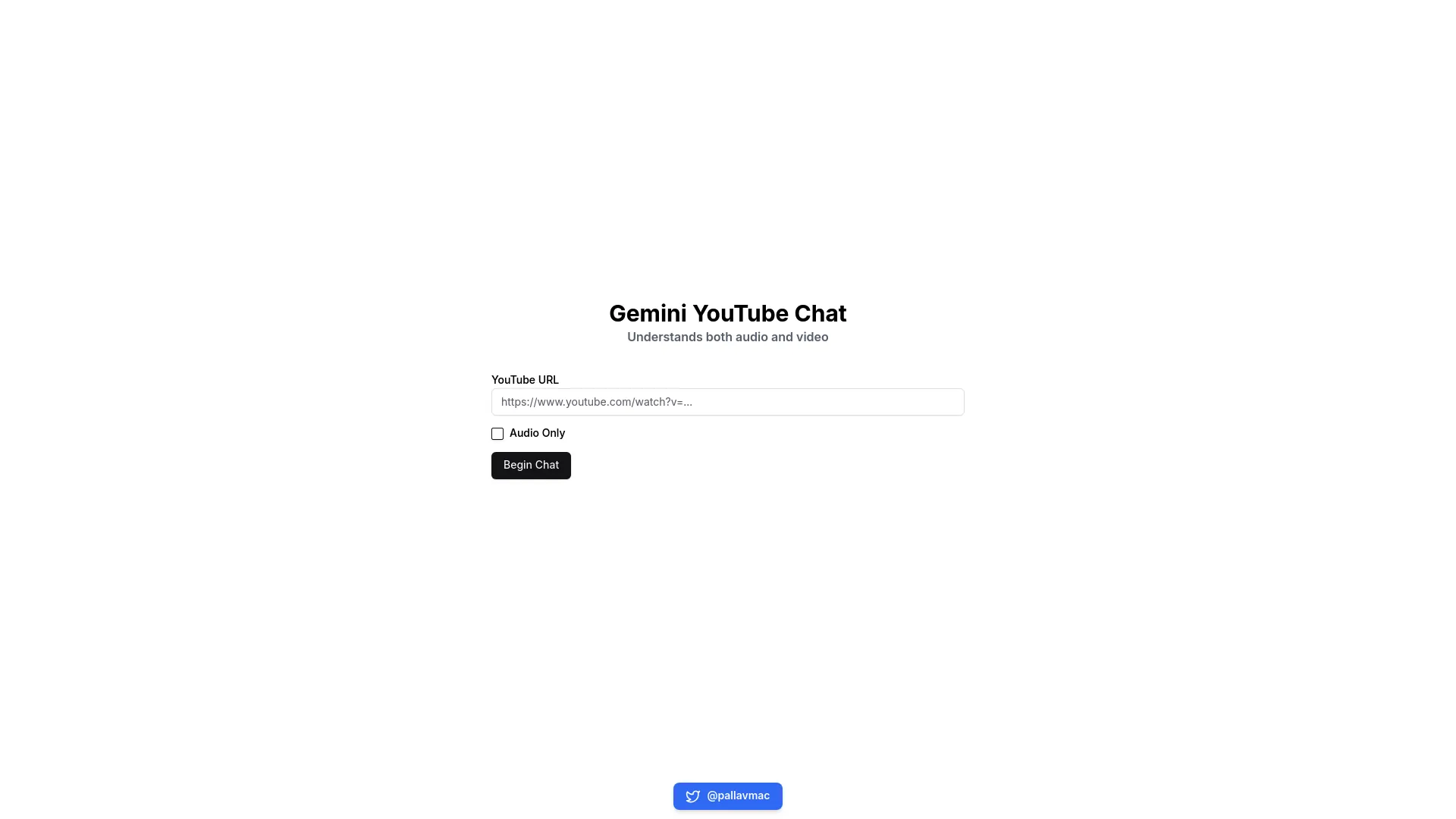 Gemini YouTube Chat screenshot