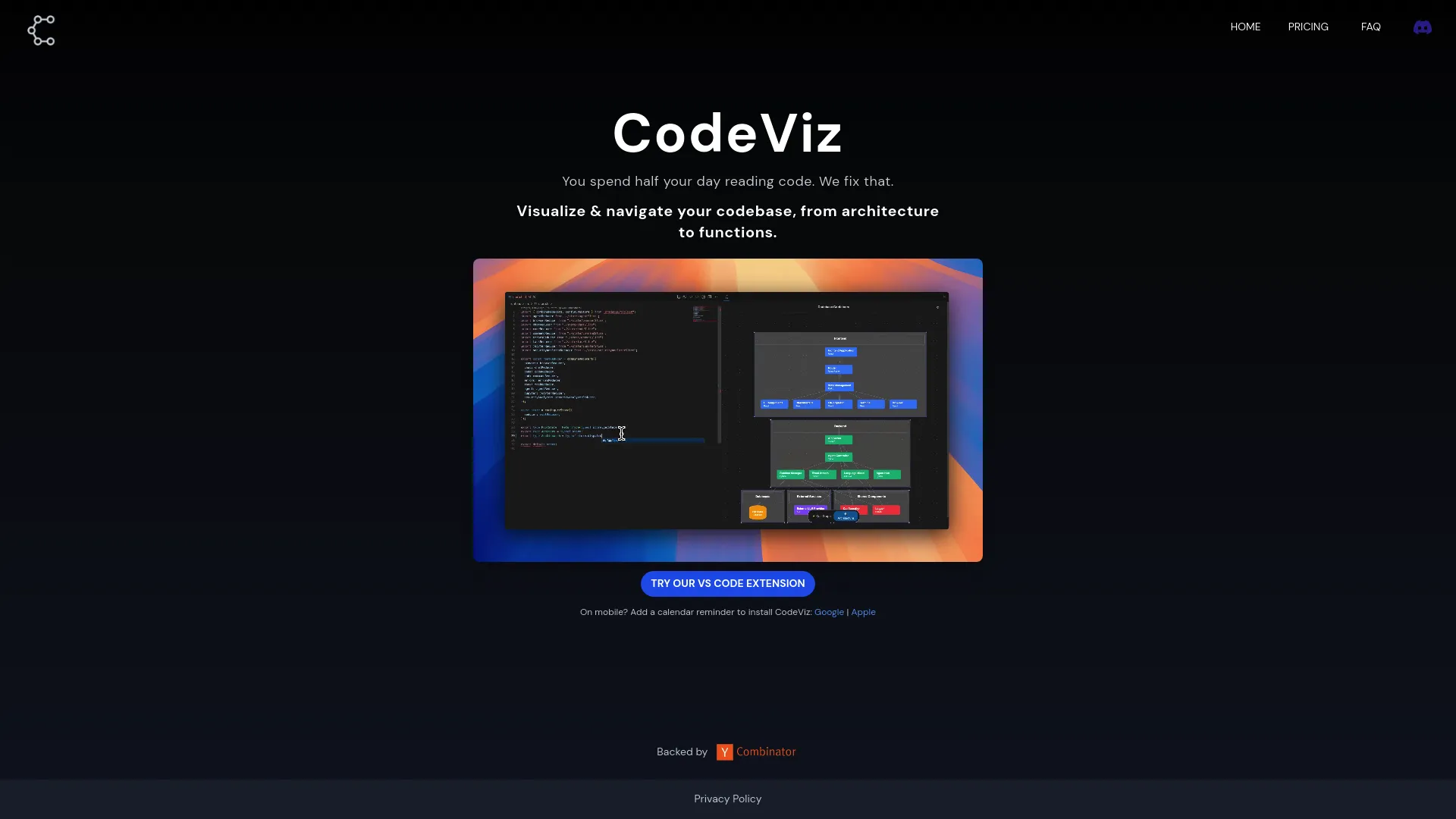 CodeViz (YC S24) screenshot