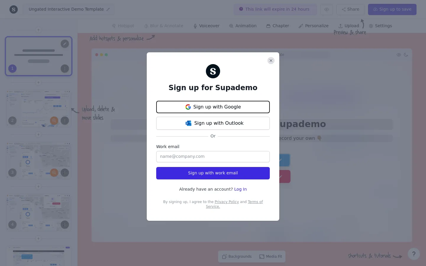 Supademo 3.0 screenshot