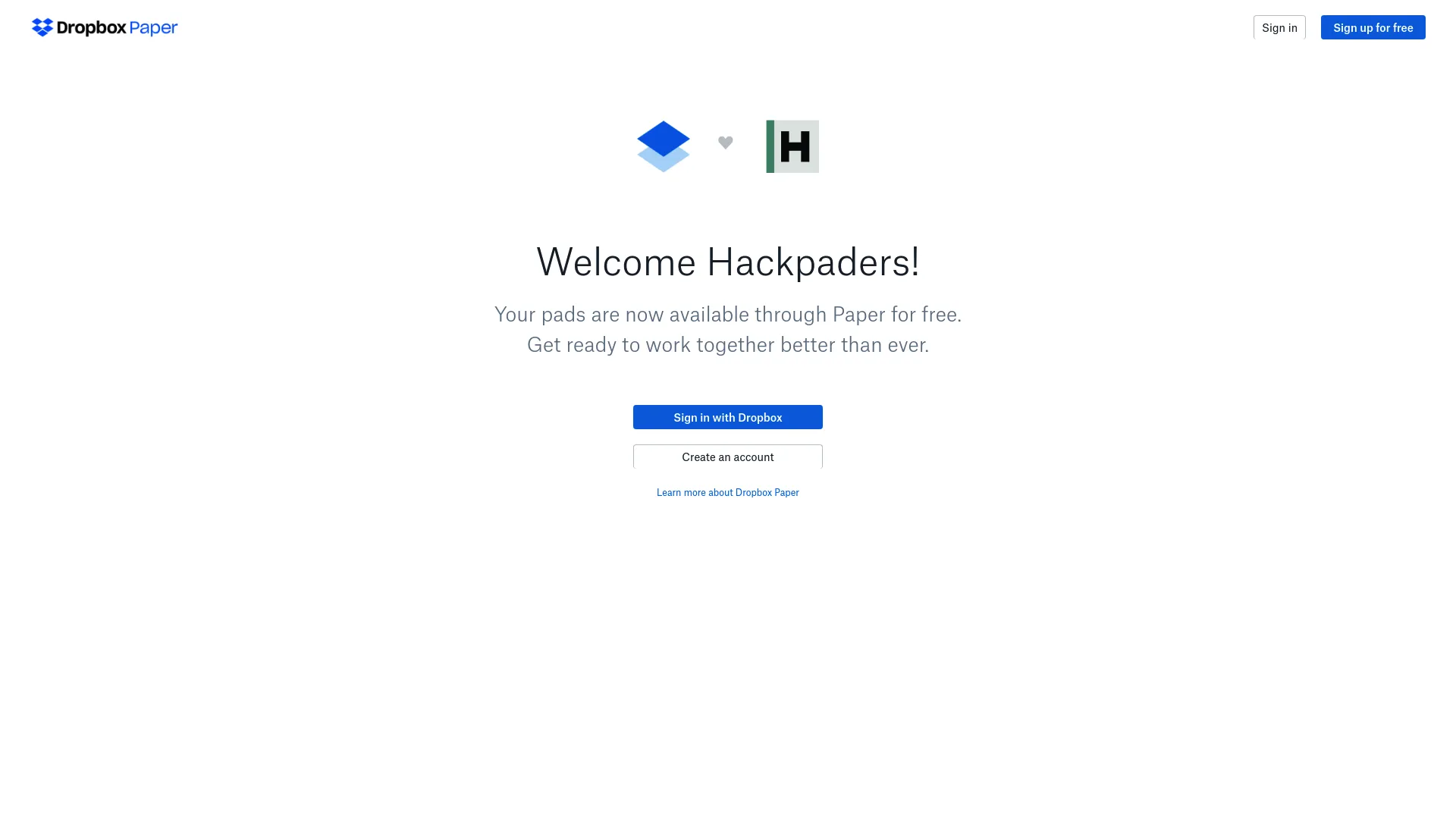 HackPad screenshot