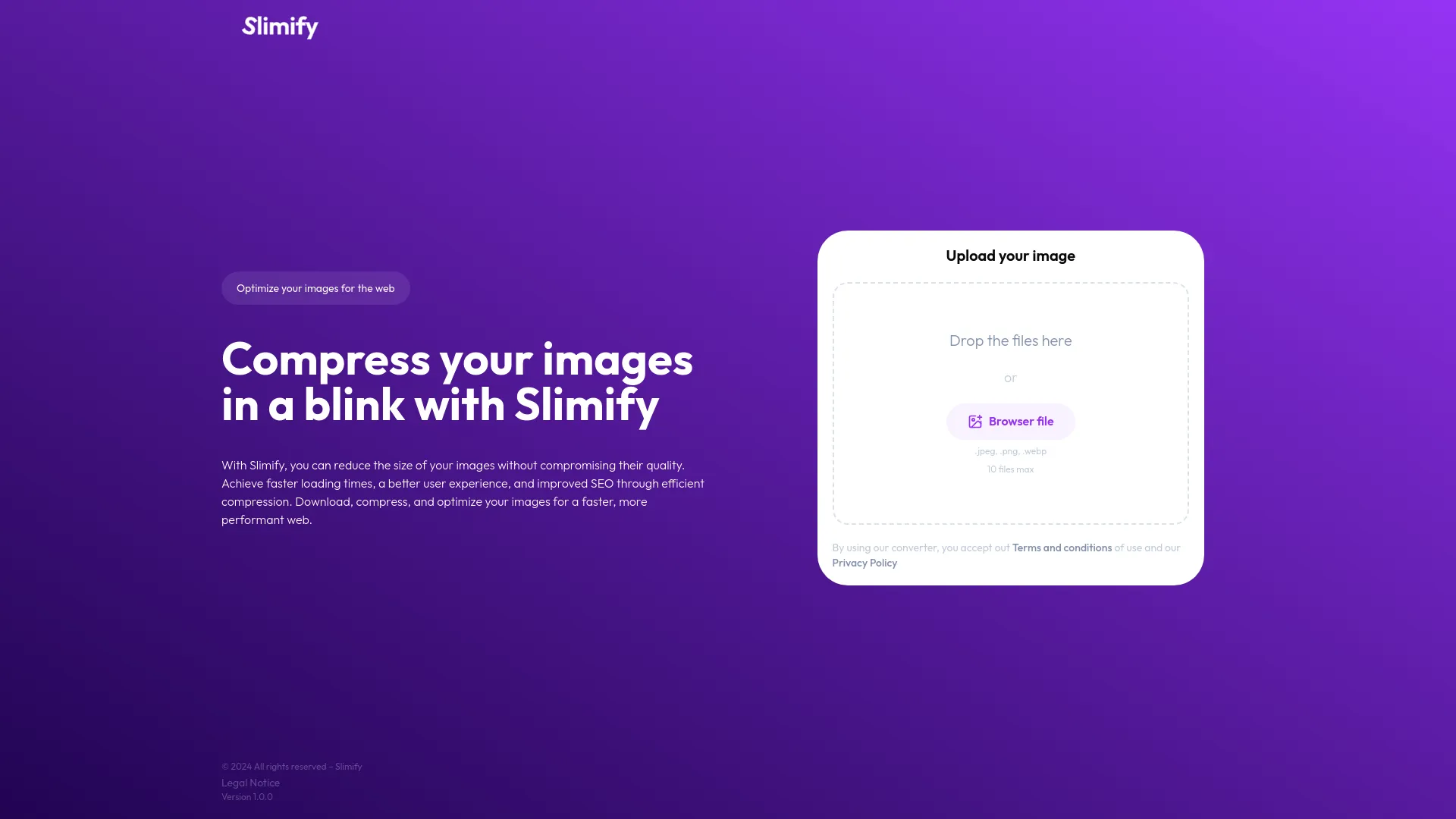 Slimify screenshot