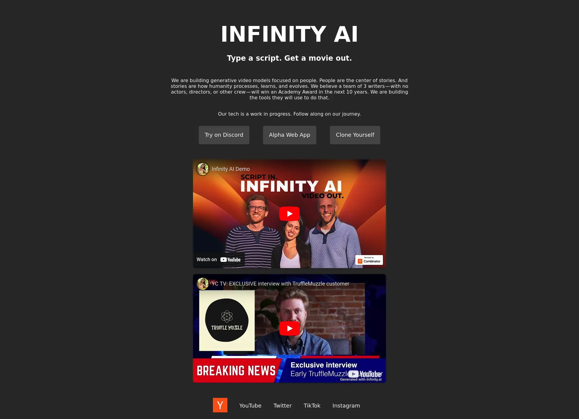 Infinity AI screenshot