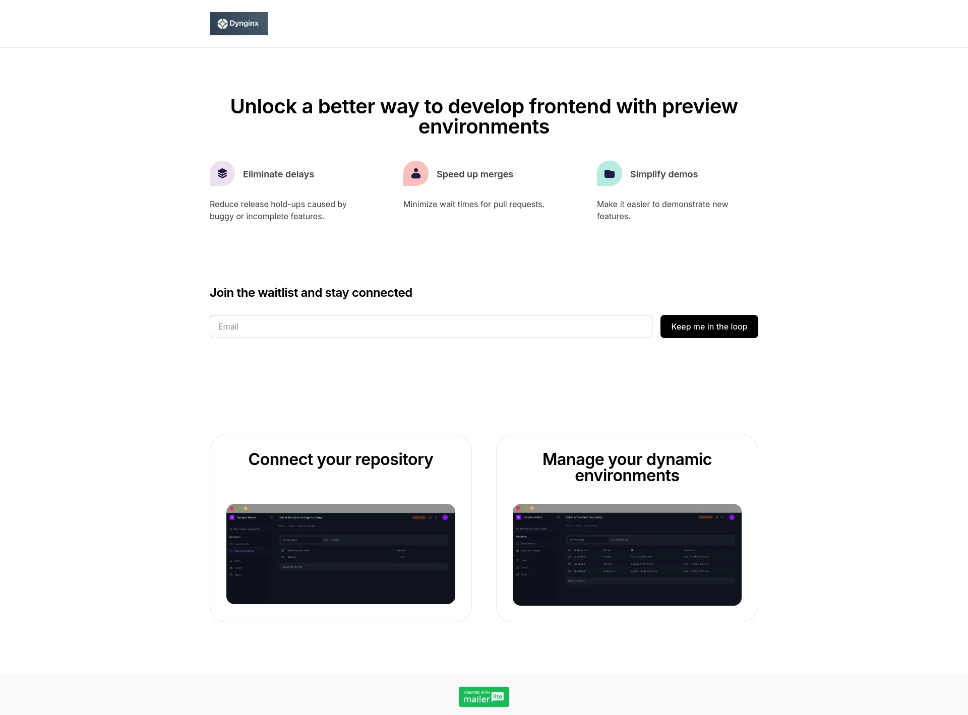 Dynginx screenshot