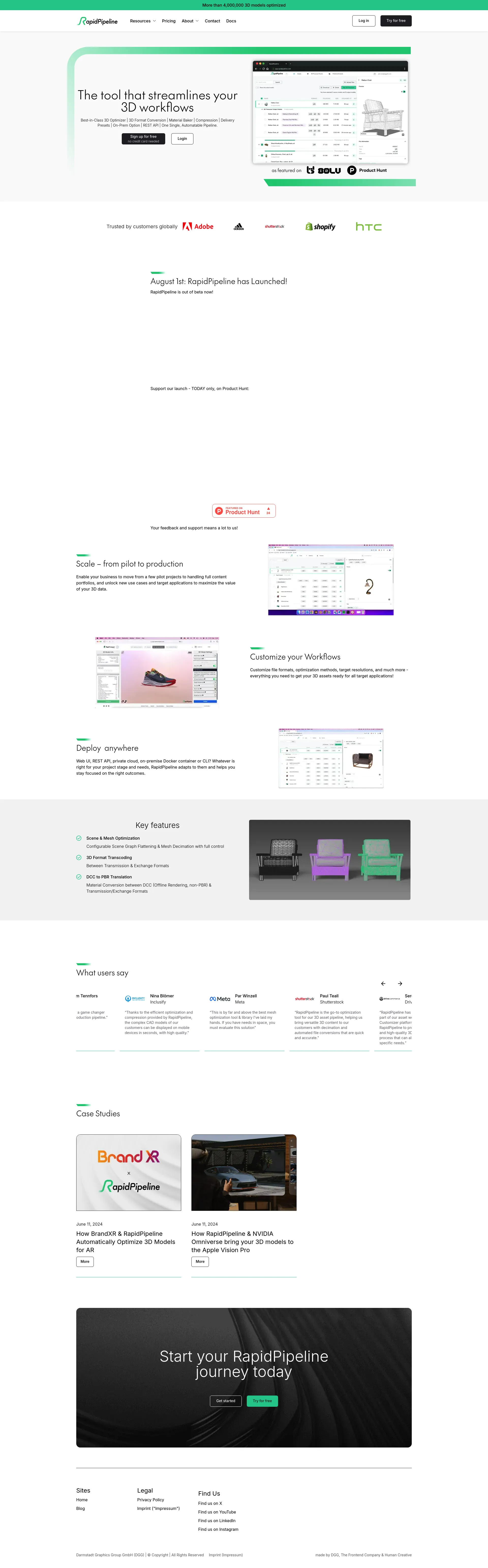 RapidPipeline screenshot