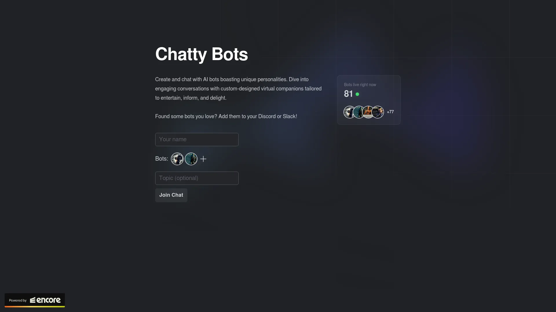 Chatty Bots screenshot