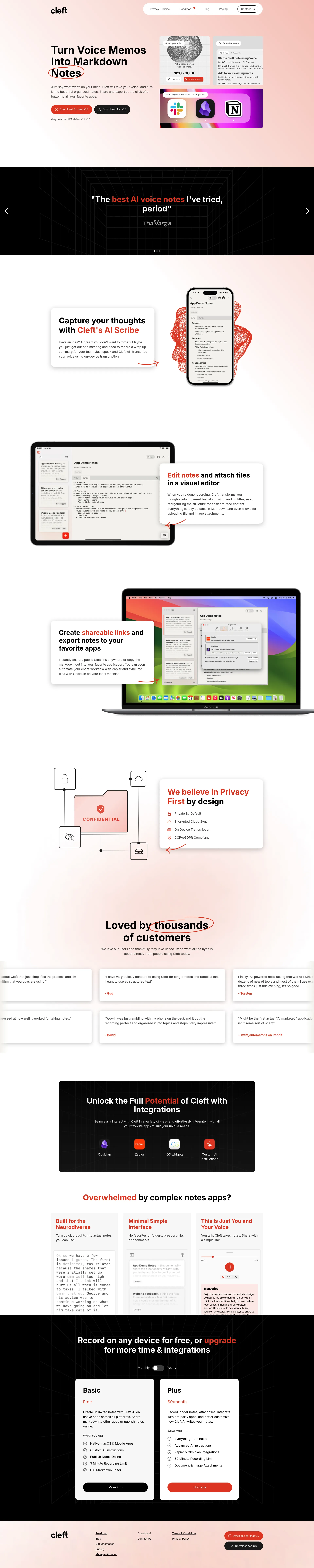 Cleft Notes screenshot