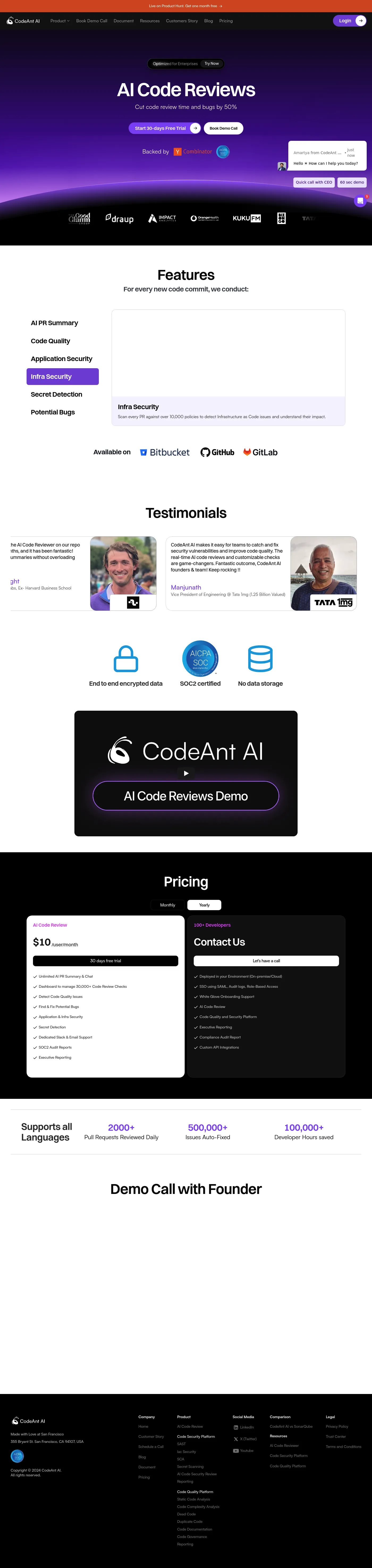 CodeAnt AI screenshot