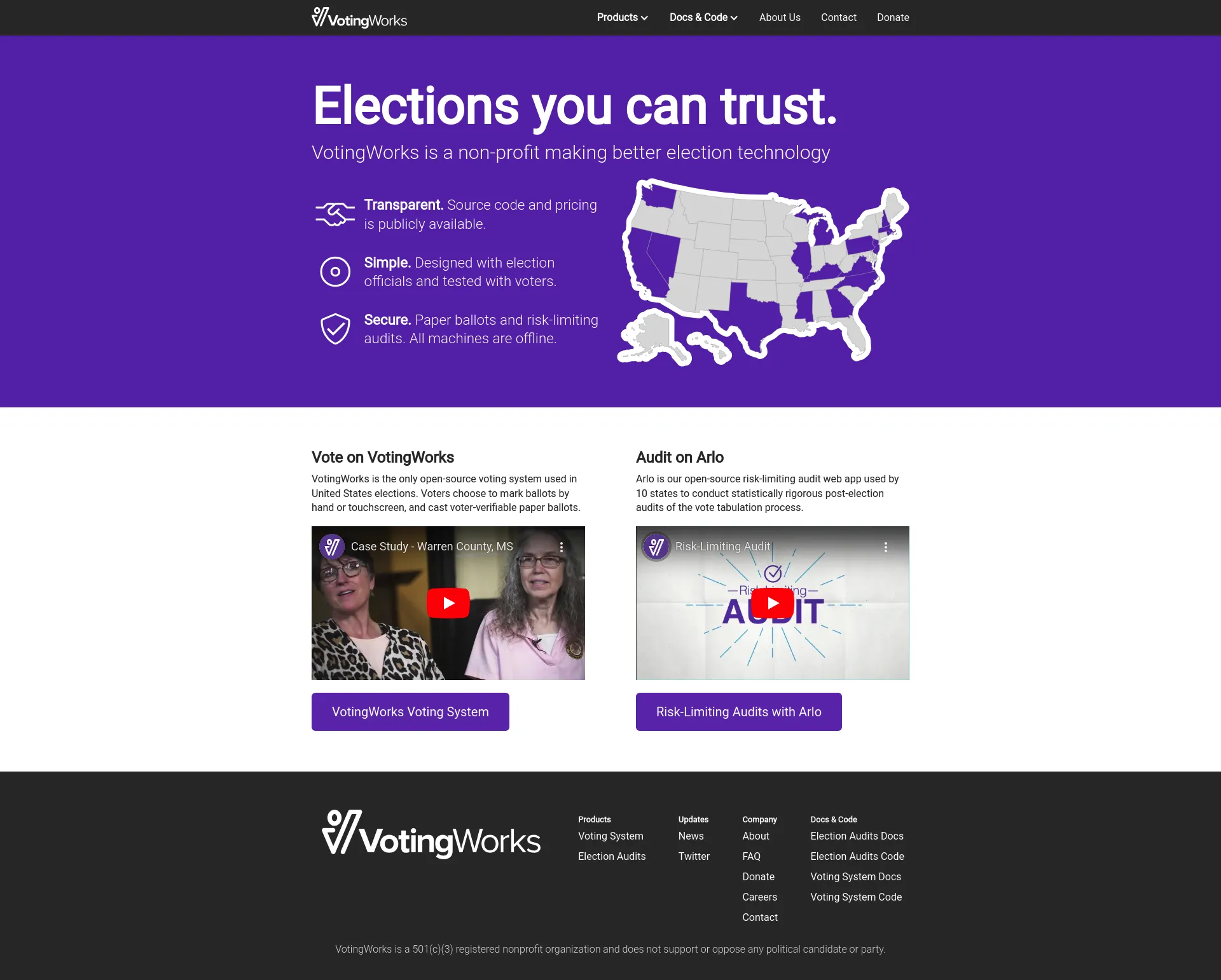 VotingWorks screenshot