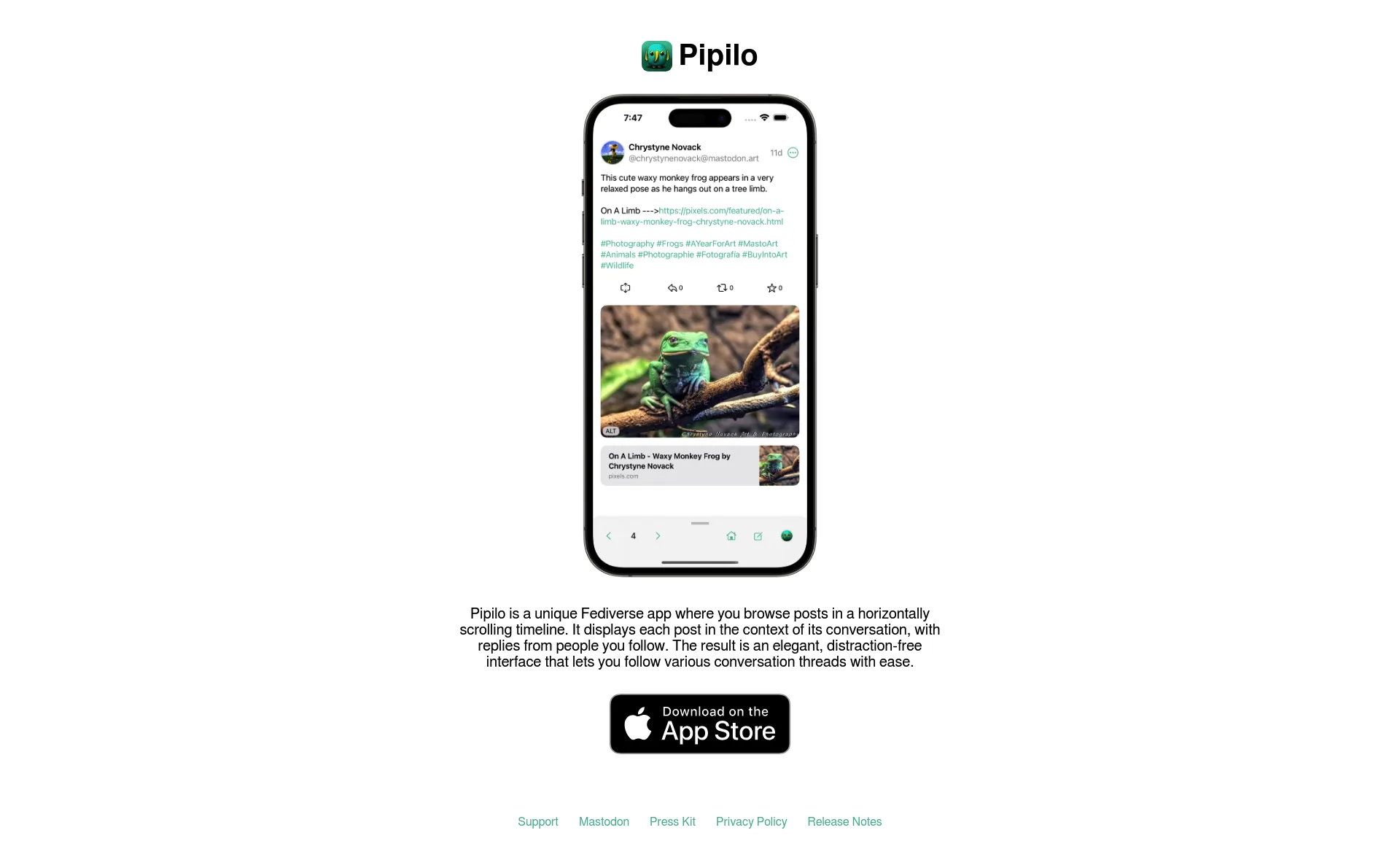 Pipilo screenshot