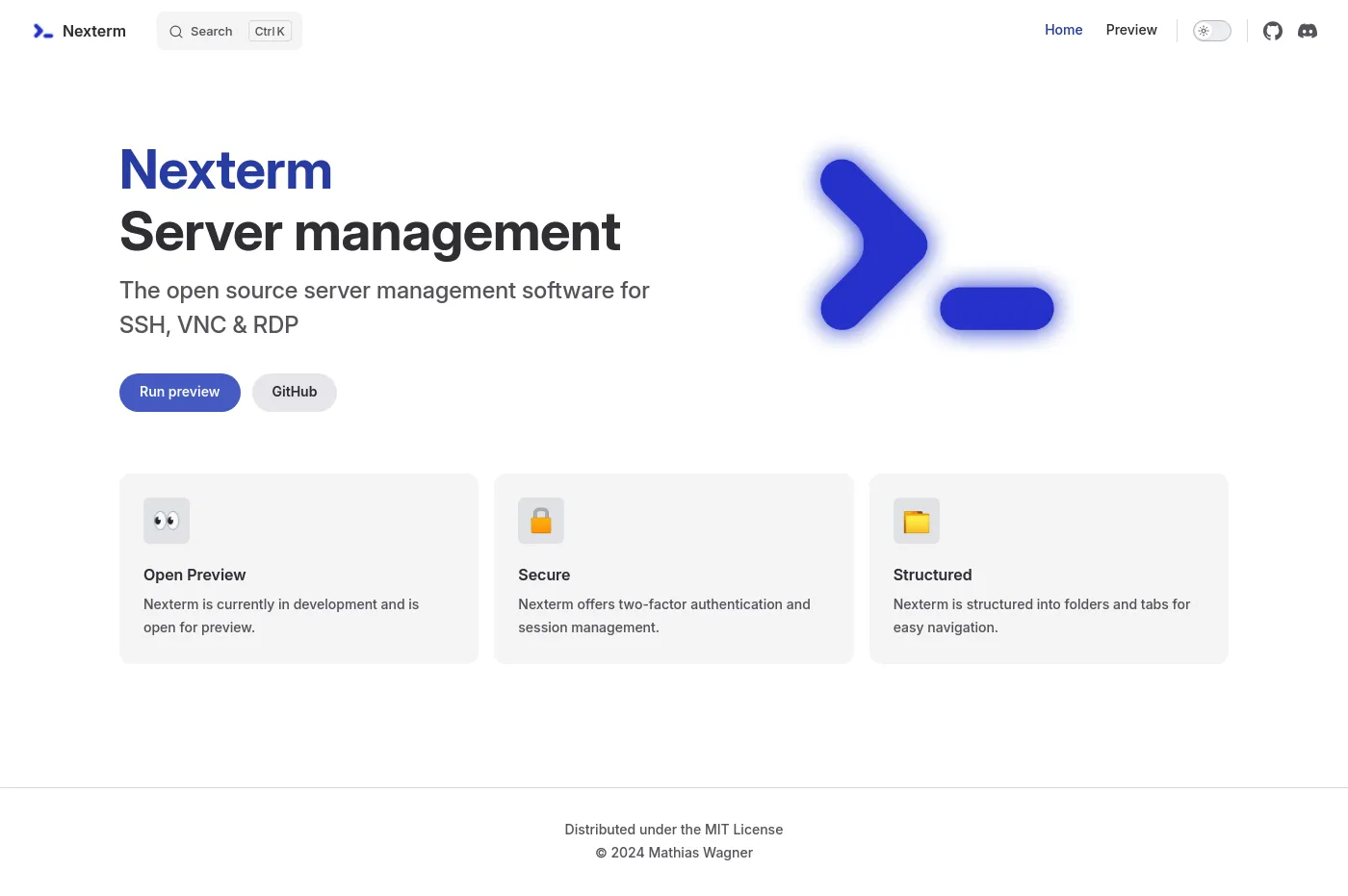 Nexterm screenshot