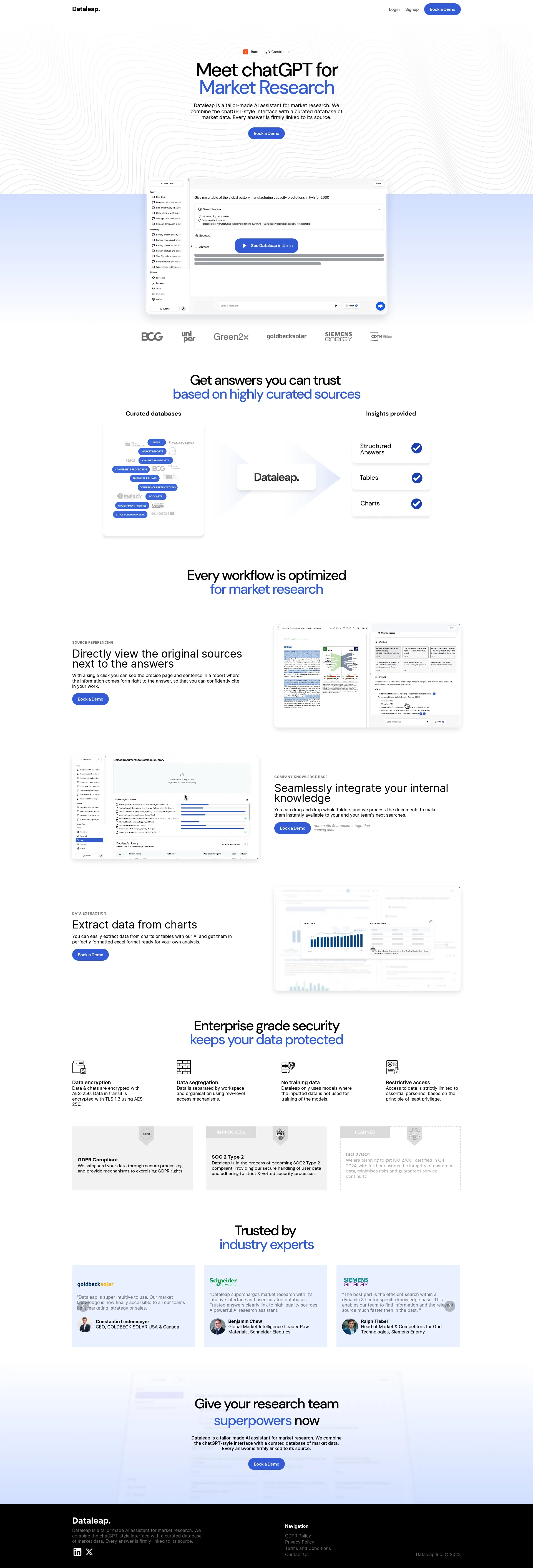 Dataleap screenshot