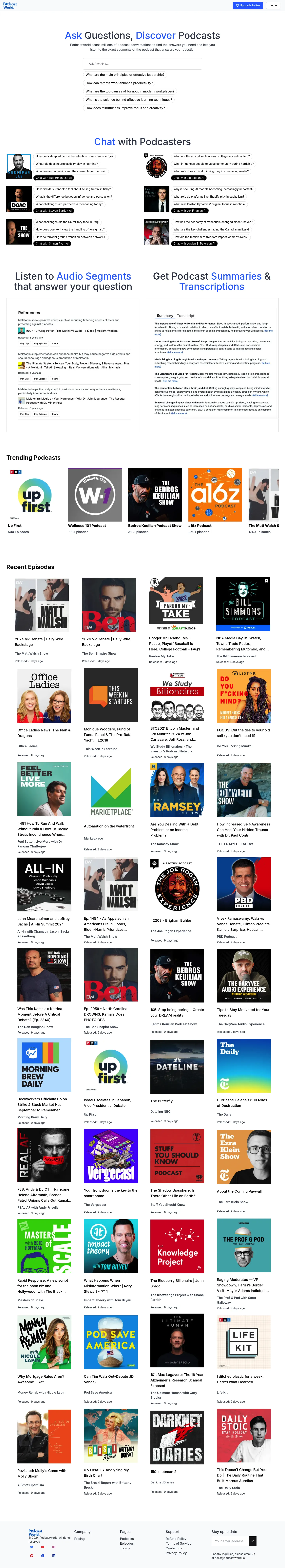 Podcastworld.io screenshot