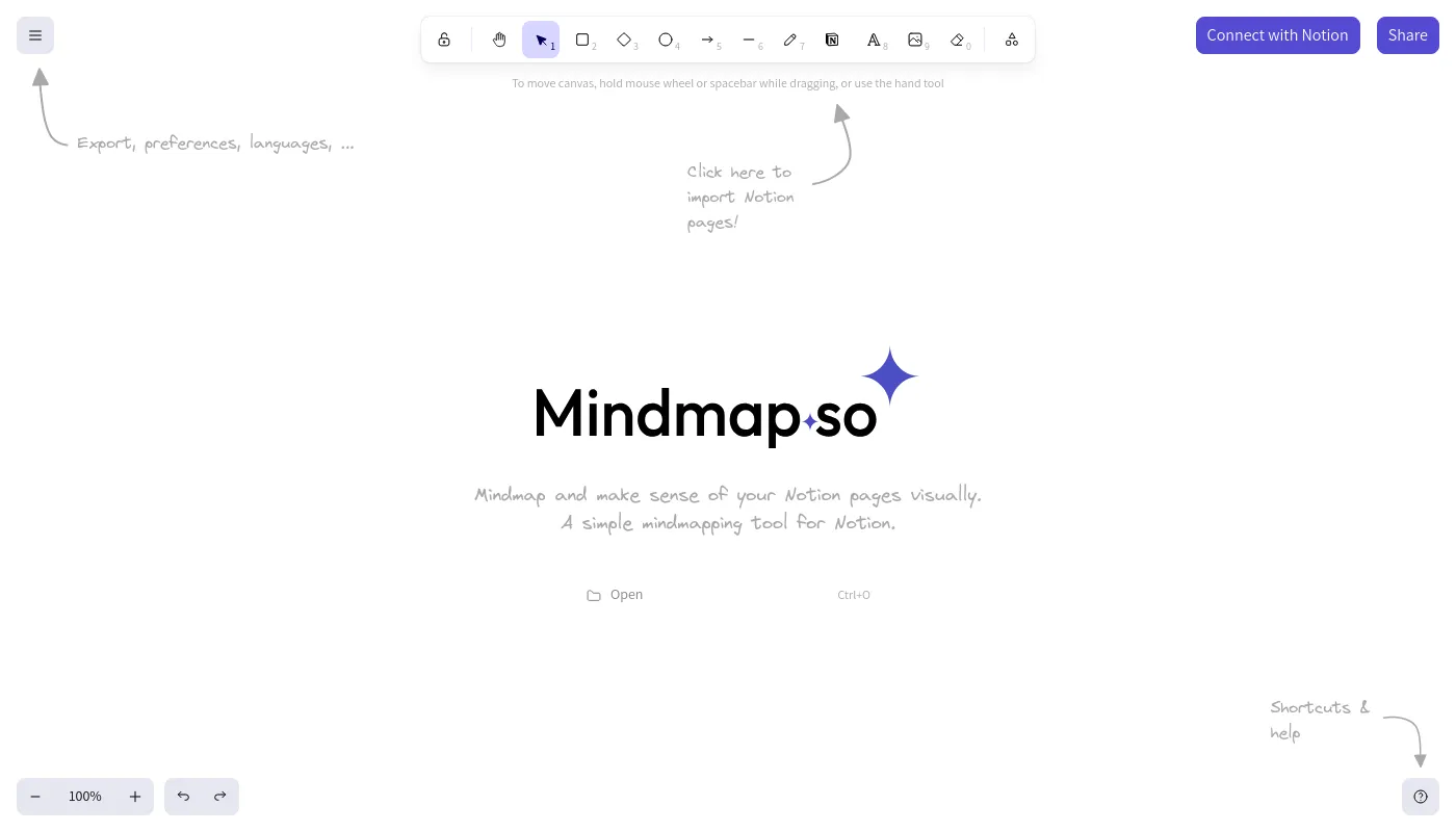 Mindmap.so screenshot