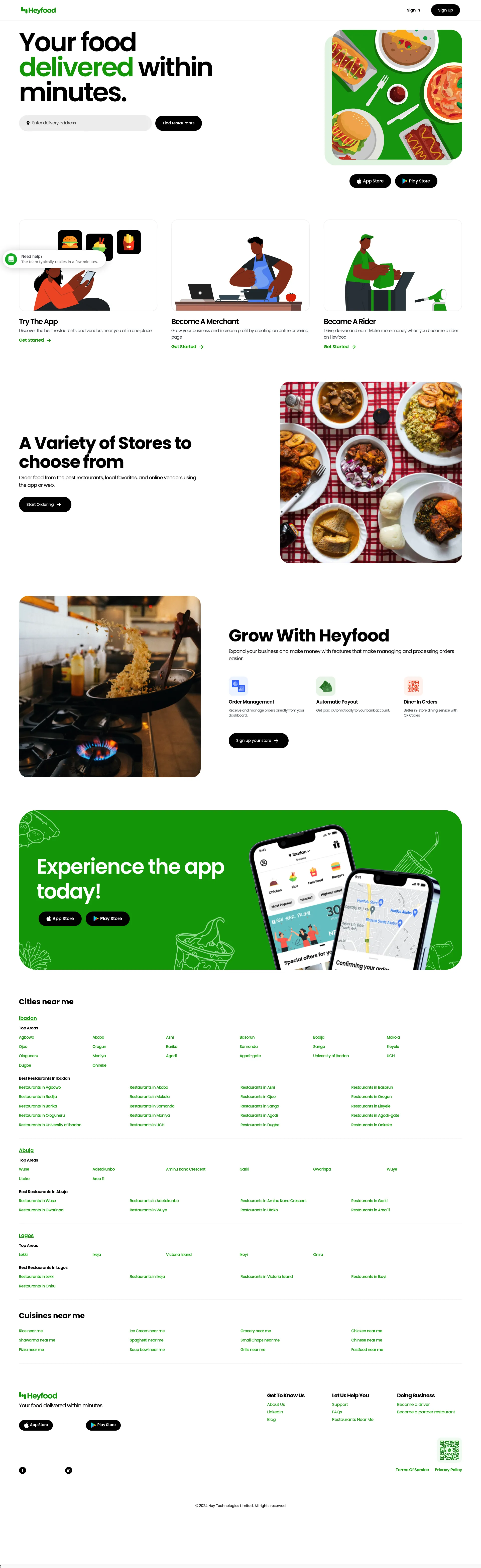 Heyfood screenshot