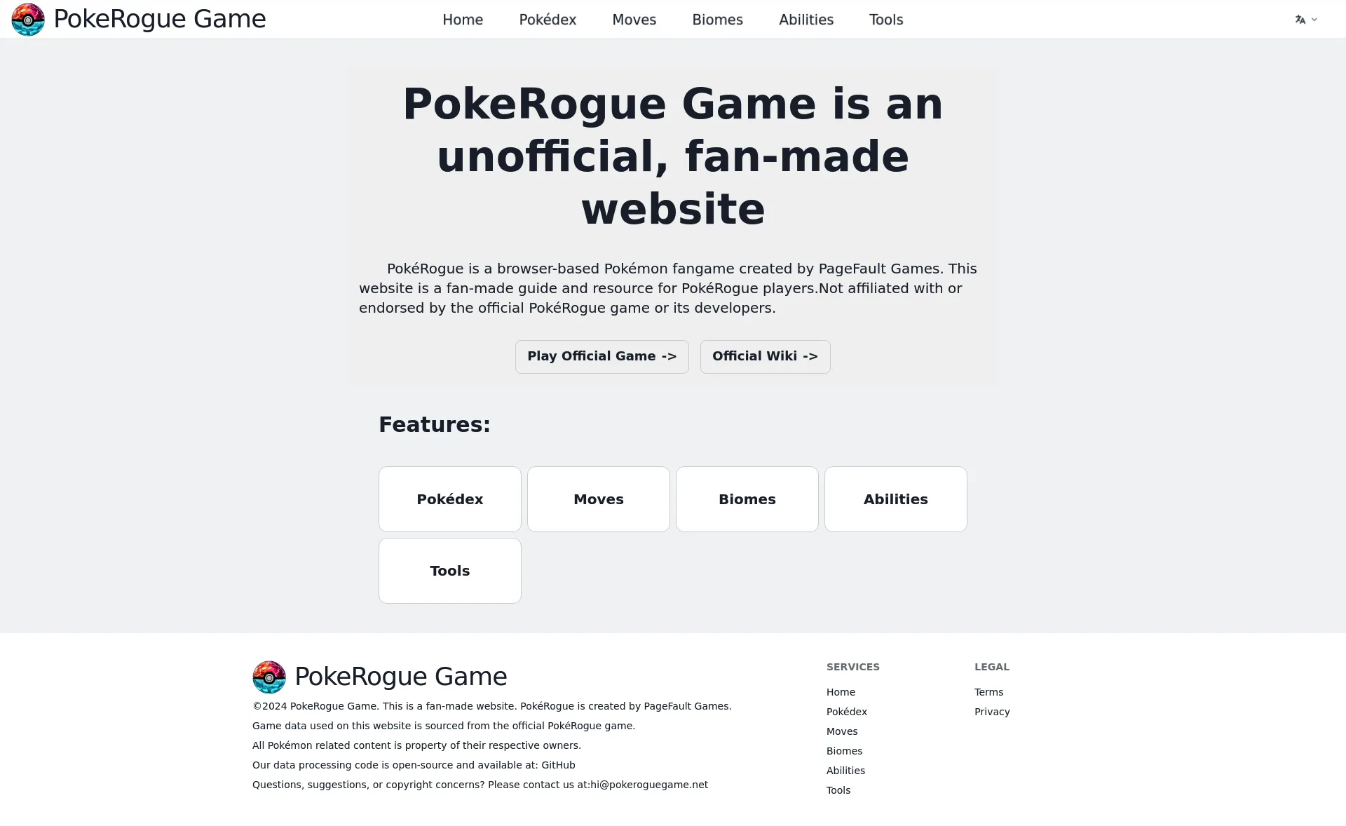 PokeRogueGame screenshot