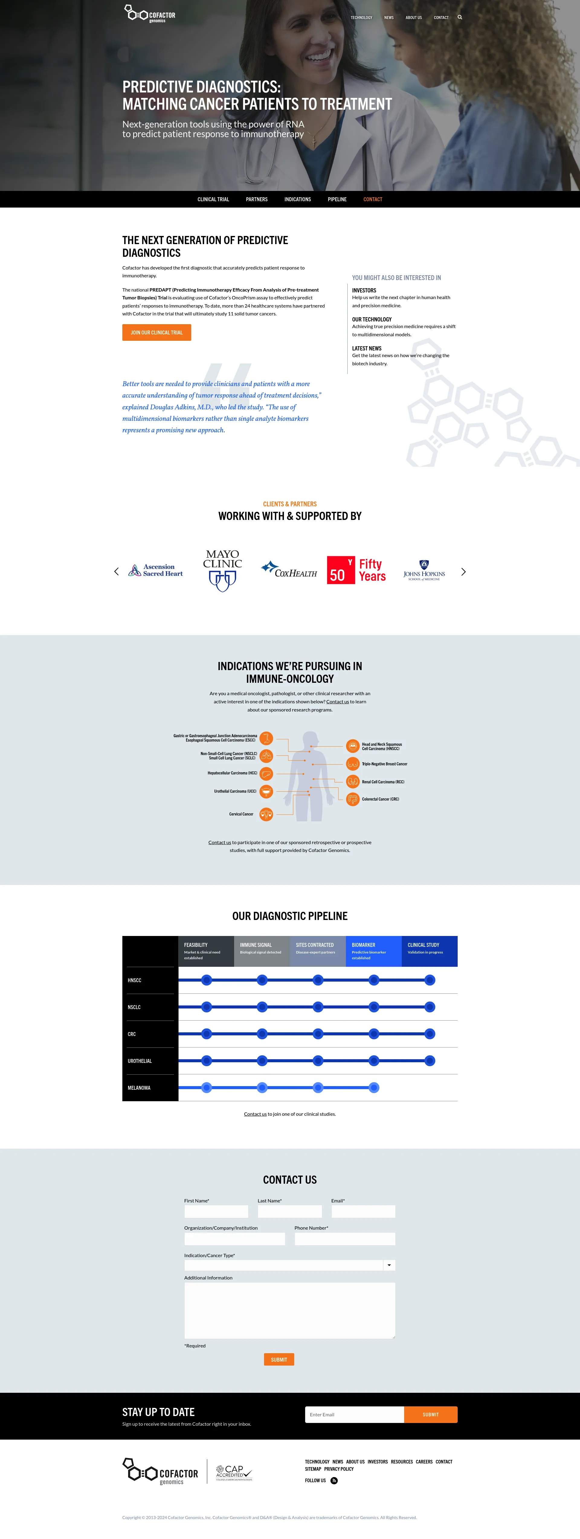 Cofactor Genomics screenshot