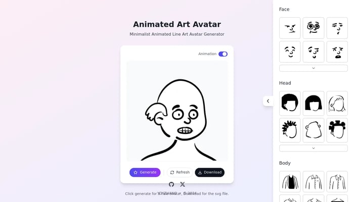 Animated Art Avatar