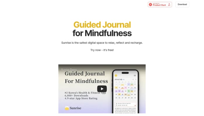 Sunrise: Guided Journaling & Mindfulness