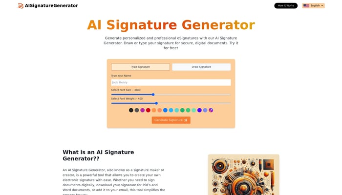 AI Signature Generator