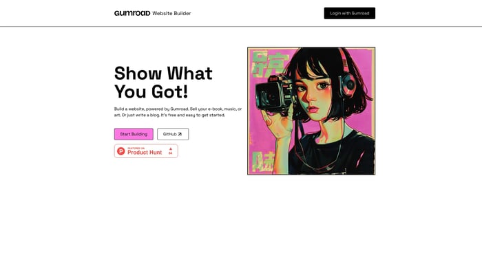 Website Builder for Gumroad Products