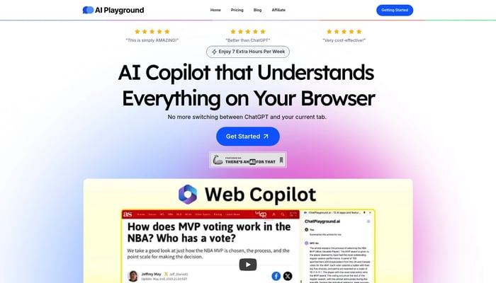 Web Copilot by ChatPlayground