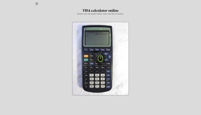 TI84 calculator online